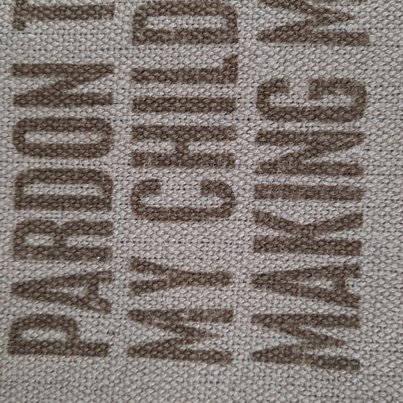 Cotton Kitchen Dish Towel Mess Kids Making Memories Primitive Country Urban NWT - Picture 2 of 6